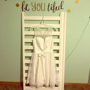 Illusion Sweetheart Neckline Dress